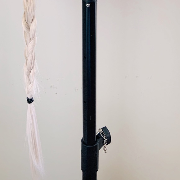 Long 36” Ombre Mocha Platinum Color Premium Fiber Lace Front Wig - Picture 9 of 13